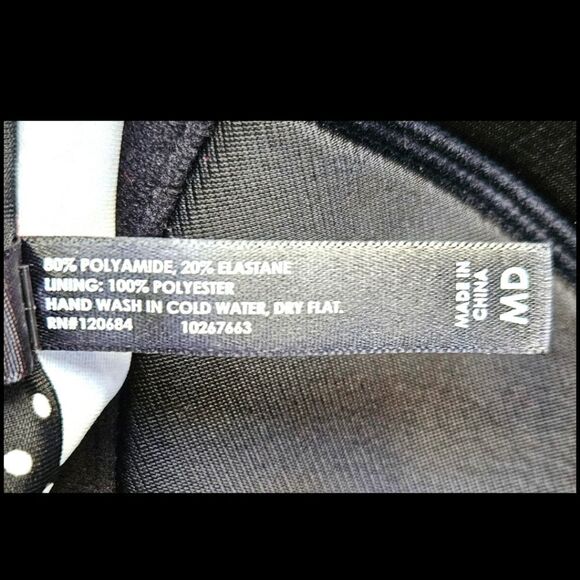 RETRO CHIC HOTTOPIC Poka-Dot Sugar Skull Rose Print 2 Piece Bikini With Ruffles - Picture 8 of 14